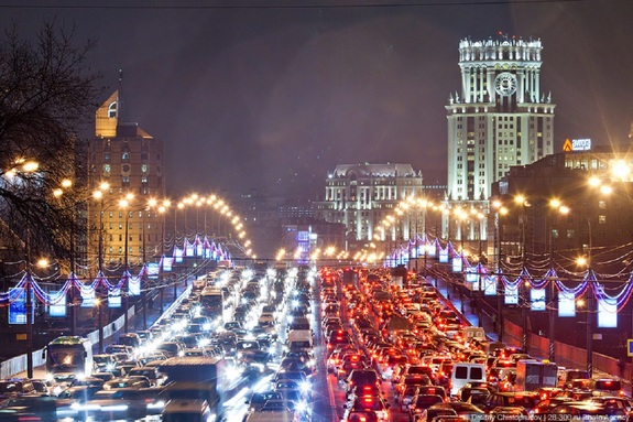 Уровень загрязнения воздуха в Москве вечером, 21 декабря  2018 г. - фото 1